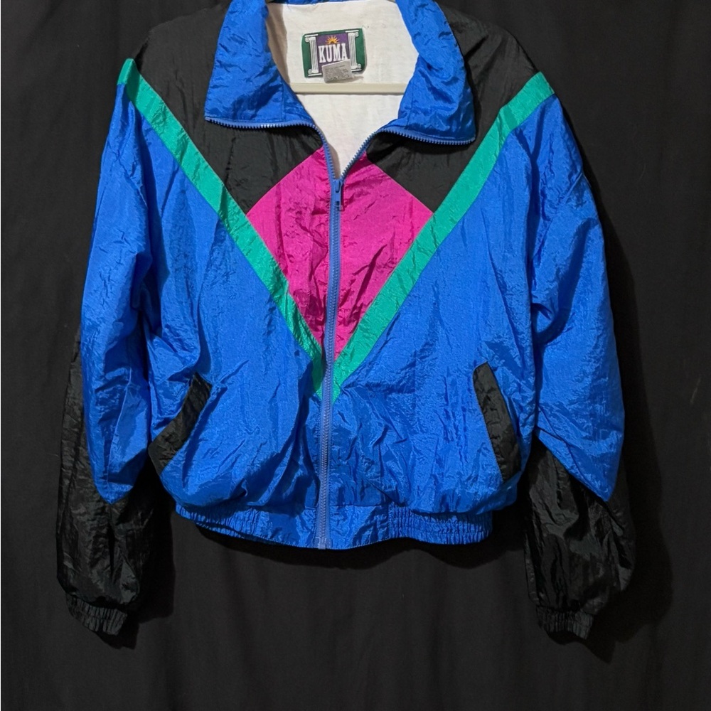 Umi Women's Colorblock Utility Jacket - Blue, Pink, Black